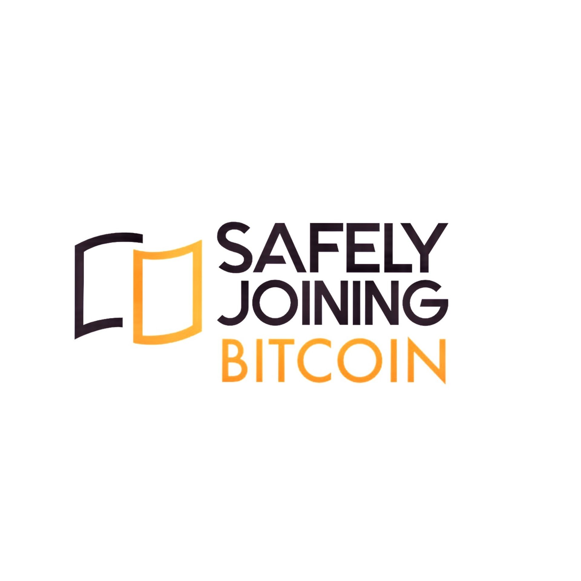 Safely Joining Bitcoin, the brand's banner.